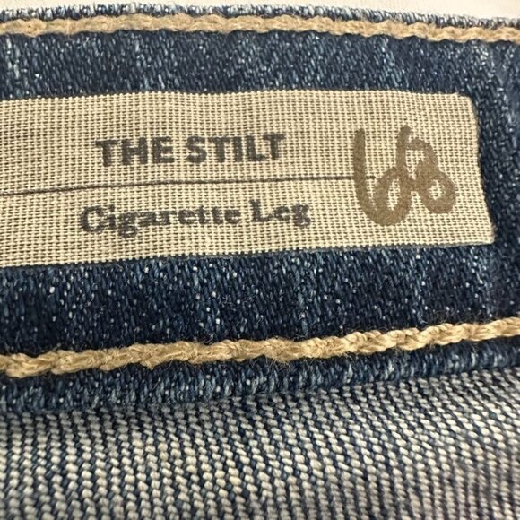 AG Adriano Goldschmied The Stilt Cigarette Leg Blue Denim Jeans 27R Womens - Picture 4 of 11